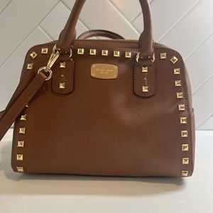 Michael Kors studded top handle with crossbody